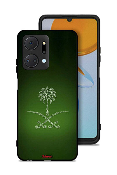 Tolwak غطاء حماية لهاتف Honor X7a بعلامة المملكة العربية السعودية القديمة