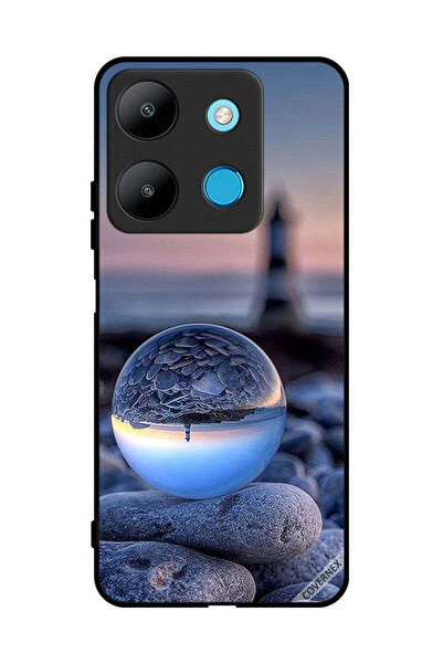 Covernex غطاء حماية لهاتف إنفينيكس سمارت 7، تصوير رائع للطبيعة في زجاج دائري