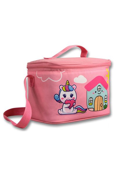 ÜMİT ÇANTA Ümit Çanta Girl's Lunch Box (Thermo Heat Insulated) - Unicorn - Pink Green - 5052