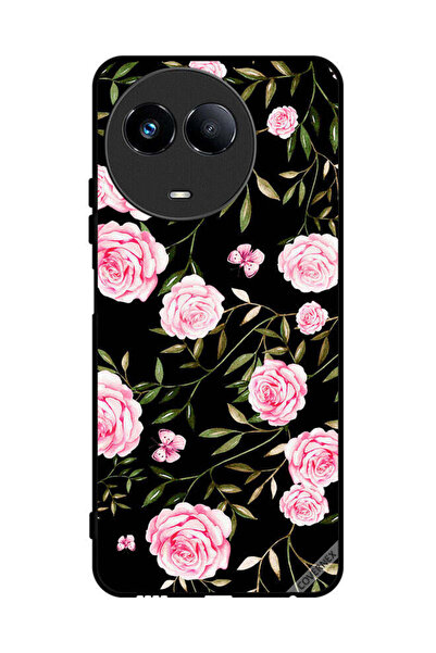 Covernex غطاء حماية لهاتف Realme 11 5G وردي في باقات من الأوراق الصغيرة