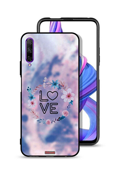 Tolwak غطاء حماية لهاتف هواوي Y9s بتصميم خاتم زهور الحب