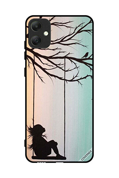 Covernex غطاء حماية لهاتف سامسونج جالاكسي A05 - رسمة فتاة صغيرة حزينة