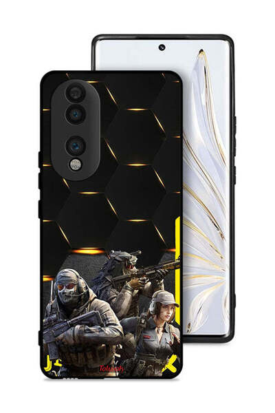 Tolwak غطاء حماية لهاتف Honor 70 بخلفية Cyberpunk