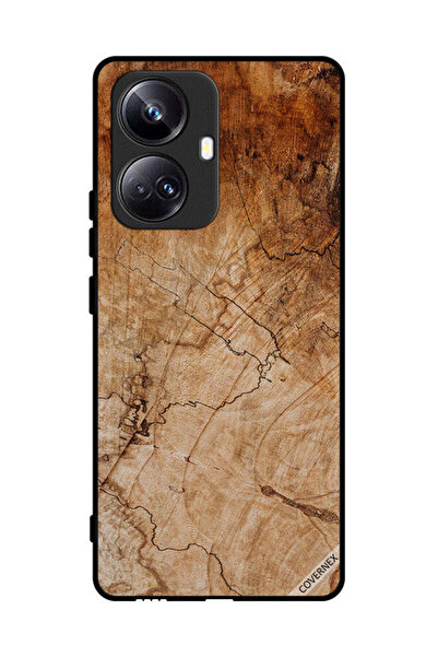 Covernex غطاء حماية لهاتف Realme 10 Pro Plus بنمط خشبي عتيق