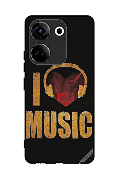 Covernex غطاء حماية لهاتف تكنو كامون 20 فينتيج آي لوف ميوزيك