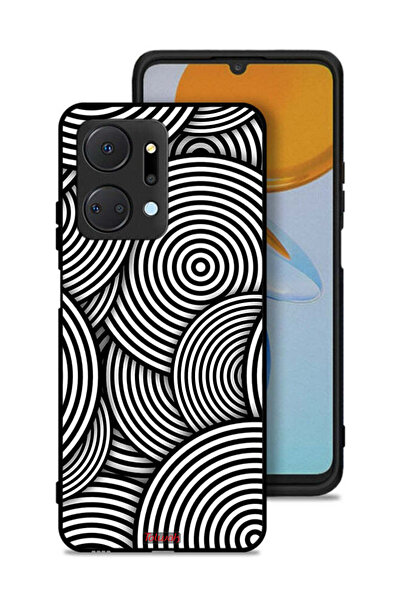 Tolwak غطاء حماية لهاتف Honor X7a بنمط دوائر وهمية