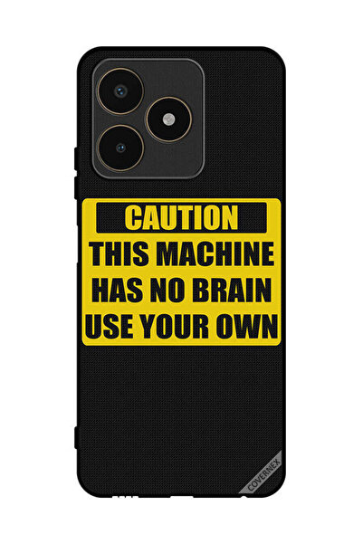 Covernex غطاء حماية لهاتف Realme C53 تحذير: هذا الجهاز لا يحتوي على دماغ استخ...