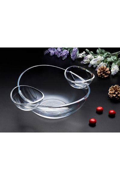Parfait Elegant Design High Quality Snack Bowl with Dishes Clear
