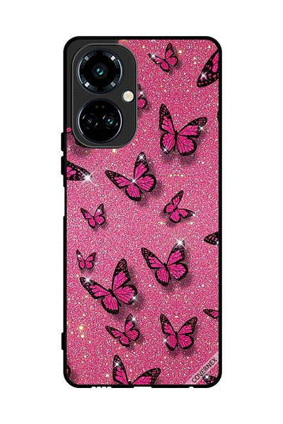 Covernex Protective Case Cover For Tecno Camon 19 Glitters & Butterflies