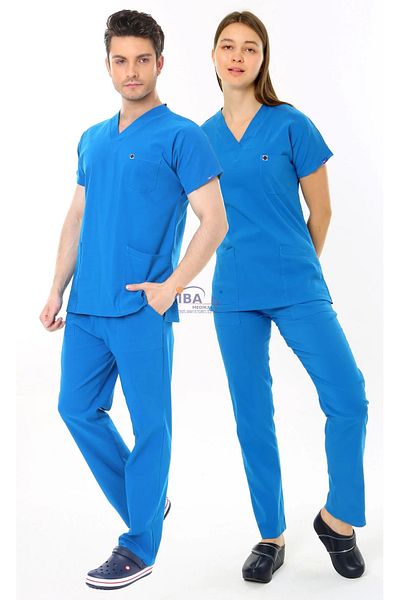 İBA MEDİKAL FlexCool Albastru Marin Unisex Medical Suit