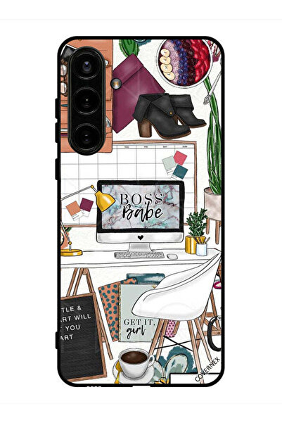 Covernex غطاء حماية لهاتف سامسونج جالاكسي S24 - مشبك فني من Boss Babe