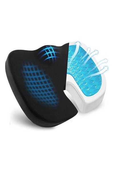 COOYA Gel Reinforced Chair Cushion with Memory Foam,Tailbone Cushions for Office Chair and Desk Chairs