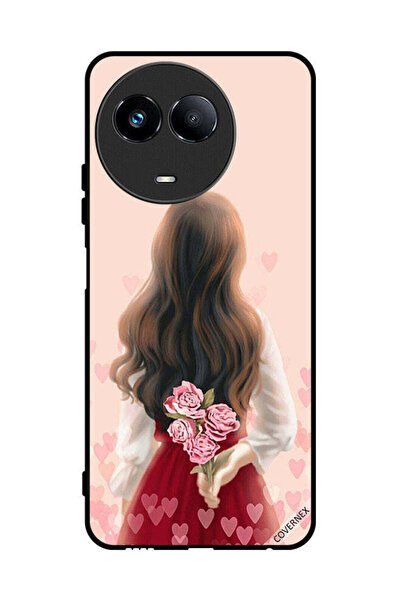 Covernex غطاء حماية لهاتف Realme 11 5G فتاة تخفي الزهور