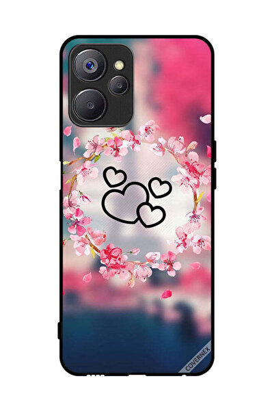 Covernex غطاء حماية لهاتف Realme 10 مع مشبك فني على شكل قلوب