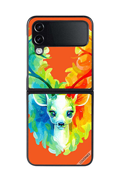 Covernex غطاء حماية لهاتف سامسونج جالاكسي زد فليب 4 - غزال ملون