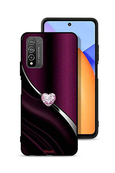 Tolwak غطاء حماية لهاتف Honor 10X Lite بتصميم قلب ماسي
