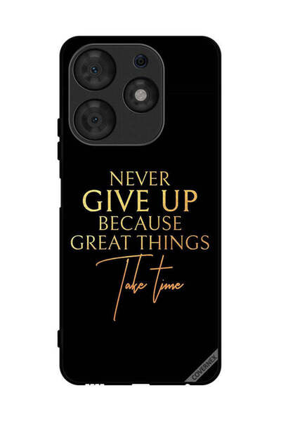 Covernex غطاء حماية لهاتف Tecno Spark 10 Pro لا تستسلم أبدًا لأن الأشياء العظ...