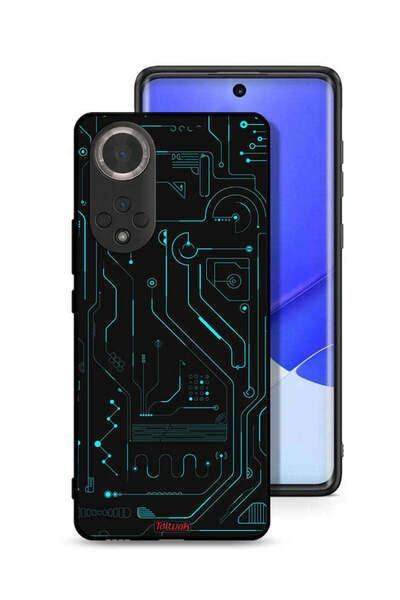 Tolwak غطاء حماية لهاتف Honor 50 - دوائر فنية رقمية - شاشة متعددة