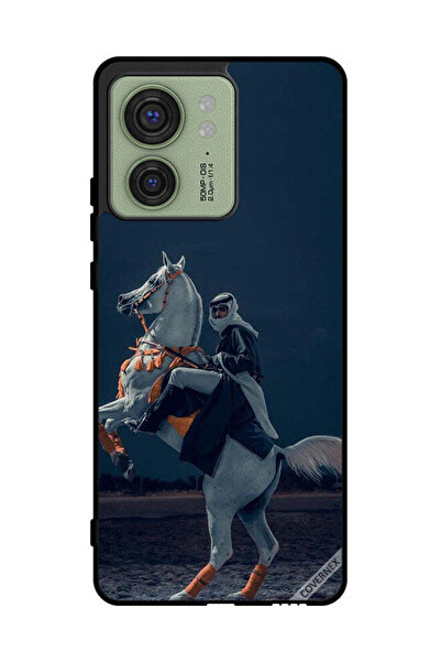 Covernex غطاء حماية لهاتف موتورولا إيدج 40 - شاب على حصان
