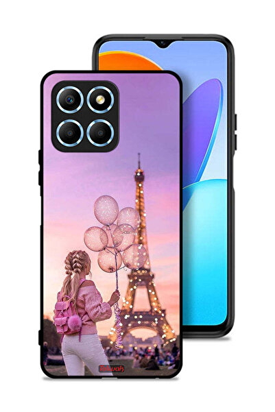 Tolwak غطاء حماية لهاتف Honor X8 5G بطبعة فتاة تحمل بالونات