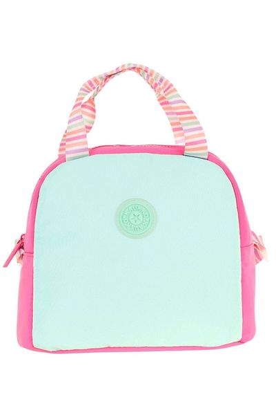 KAUKKO Pink Turquoise Two-Color Lunch Box for Girls (Thermal Insulated) (K9065)