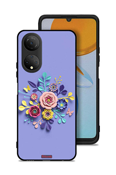 Tolwak غطاء حماية لهاتف Honor X7 - تصميم زهور