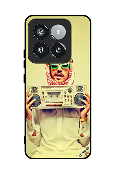 Covernex غطاء حماية لهاتف Xiaomi 14 Pro يحمل جهاز موسيقى عتيق