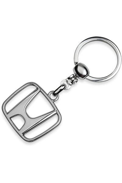 Store Metal Auto Keychain with Honda Logo - Chrome Plated