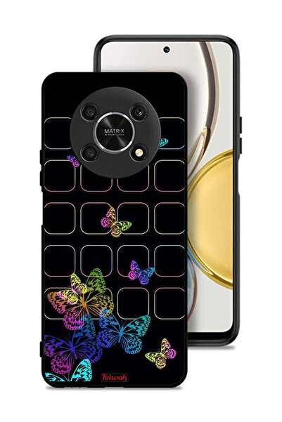Tolwak Honor X9 5G Protective Case Cover Colorful Butterflies