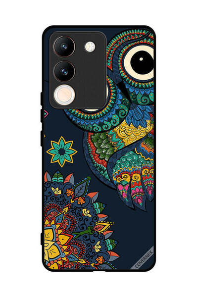 Covernex غطاء حماية لهاتف فيفو Y200 بتصميم بومة زهرية