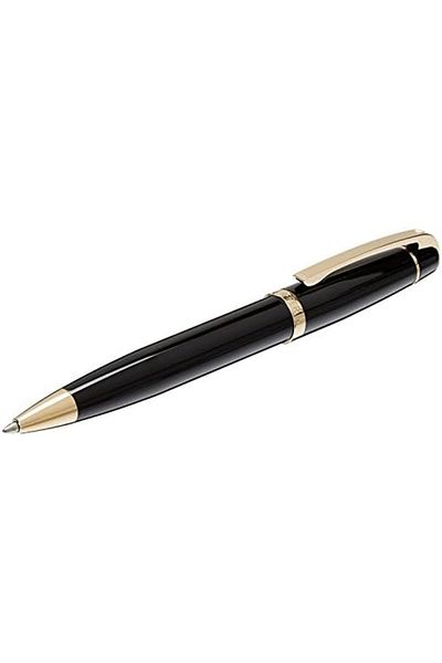 Mena Rise Şirinshop 9334-2 500 Series Ballpoint Pen Glossy Black Gold 1108107