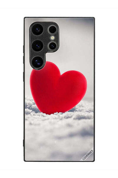 Covernex غطاء حماية لهاتف سامسونج جالاكسي S24 ألترا بتصميم قلب أحمر جميل