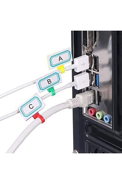 Mena Rise Diyar-Ifırsatshop Cable Tie with Quantity Label, Security Label Tie, Seal Tie, Home Office Bah