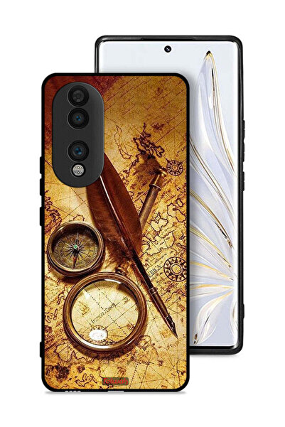 Tolwak غطاء حماية لهاتف Honor 70 بتصميم بوصلة عتيقة