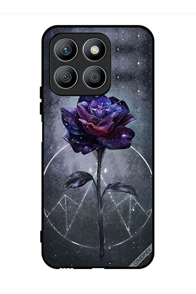 Covernex غطاء حماية لهاتف Honor X8b بخلفية زهور داكنة