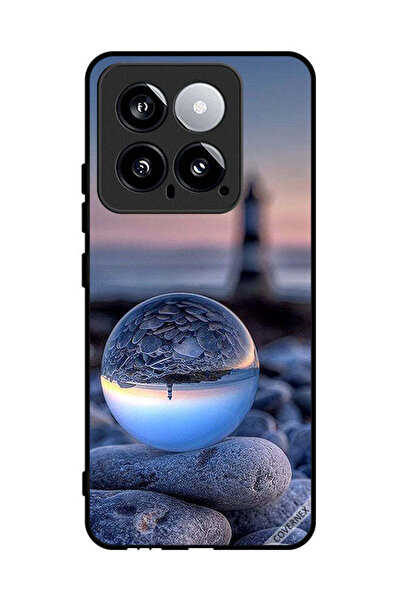 Covernex غطاء حماية لهاتف شاومي 14 مع تصوير رائع للطبيعة في زجاج دائري