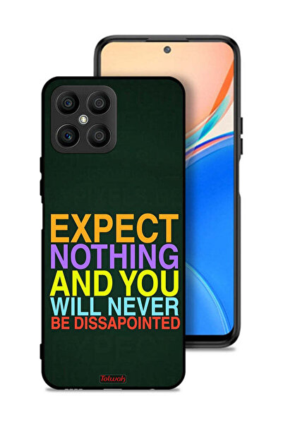 Tolwak Honor X8 4G Protective Case Cover Expect Nothing And You Will Never Be...