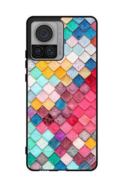 Covernex غطاء حماية لهاتف موتورولا موتو X30 برو بنمط مربع ماسي