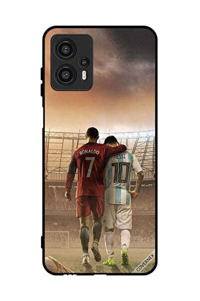 Covernex غطاء حماية لهاتف موتورولا موتو جي 13 ميسي وكريستيانو رونالدو CR7
