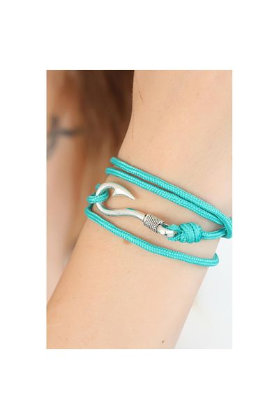 Skygo Turquoise Color Multi Bracelet with Silver Metal Hook - Tj-Bb2370-Ks