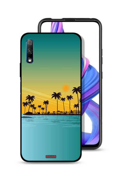 Tolwak غطاء حماية لهاتف Honor 9X (الصين) بتصميم فن تجريدي