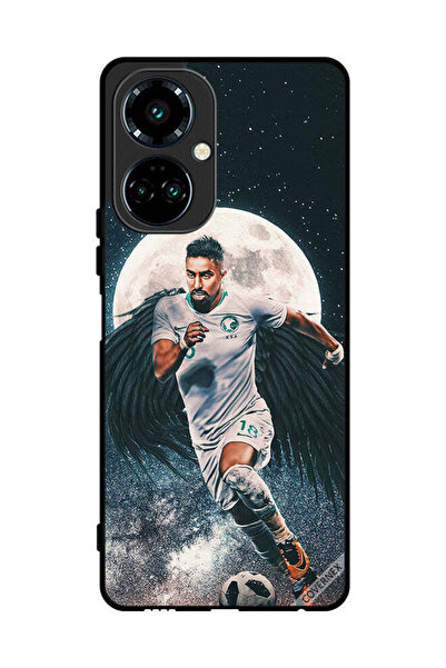 Covernex غطاء حماية لهاتف تكنو كامون 19 سالم الدوسري يحمل كرة قدم