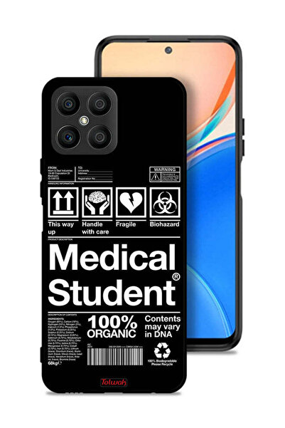 Tolwak غطاء حماية لهاتف Honor X8 4G، ملصق طالب الطب