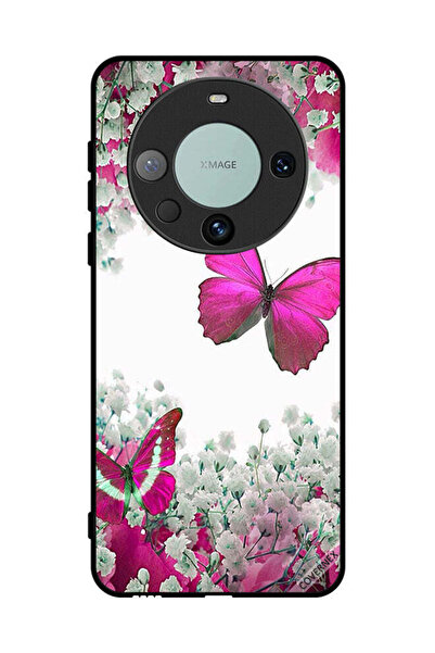 Covernex غطاء حماية لهاتف هواوي ميت 60 برو بلس برسومات فراشات جميلة وورود صغيرة