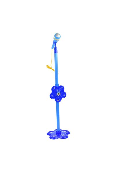 BRAVOSHOP Microphone toy for kids with voice amplifier, MP3 and Jack connector, blue