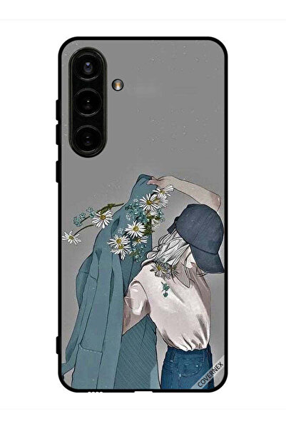 Covernex غطاء حماية لهاتف سامسونج جالاكسي S24 بلس بتصميم فتاة ترتدي معطفًا