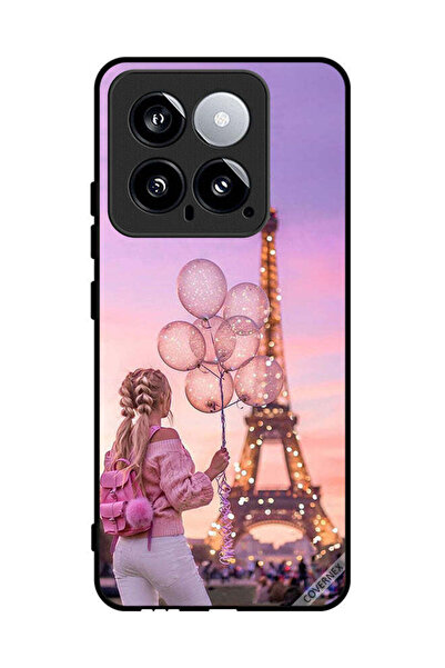 Covernex غطاء حماية لهاتف شاومي 14 فتاة تحمل بالونات