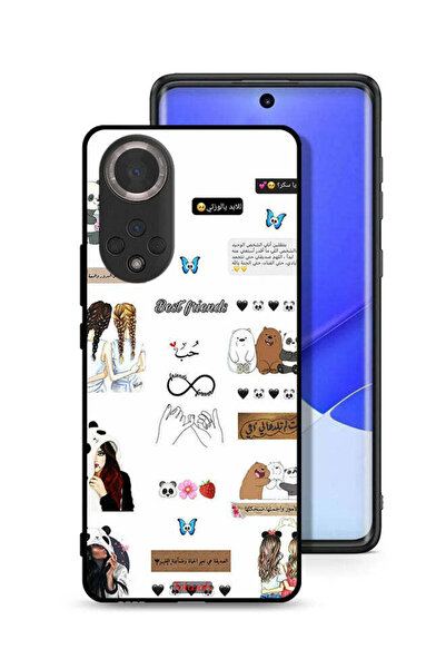 Tolwak غطاء حماية لهاتف Honor 50 مع اقتباسات وملصقات باللغة العربية