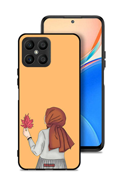 Tolwak Honor X8 4G Protective Case Cover Holding Leaf