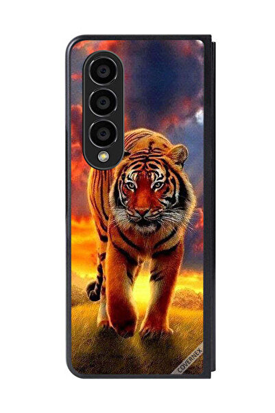 Covernex غطاء حماية لهاتف سامسونج جالاكسي زد فولد 4 - تصميم الفهد المتحرك